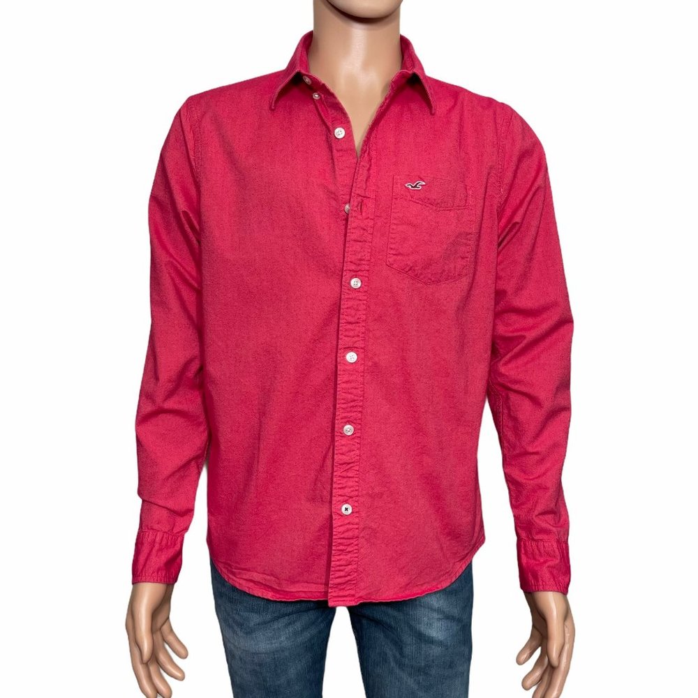 Hollister shirt long sleeve pink man size M